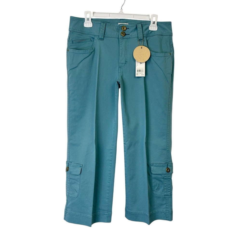 NEW Christopher Blue Kenya‎ Cargo Crop Pants Women's Size 12
